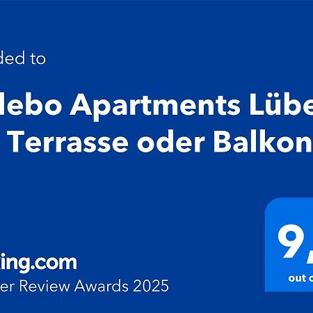 Sadebo Apartments Luebeck Mit Terrasse Oder Balkon Lübeck Exterior foto